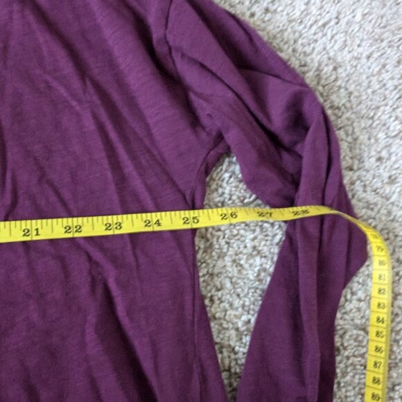 NWOT Long Tall Sally Long Sleeve V Neck tee, size 18-20 - Picture 3 of 8